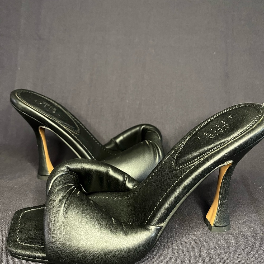 ASOS Design Black Heeled Mules